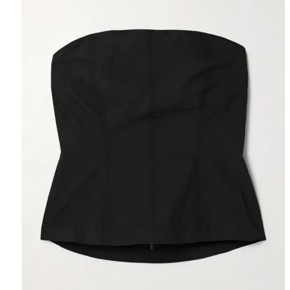 NWT Apiece Apart Todo Strapless Organic Cotton-Poplin Top - Picture 5 of 10